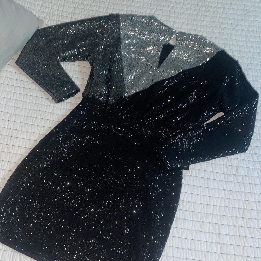 Express, XS, Sequined Cocktail Mini - Picture 2 of 4